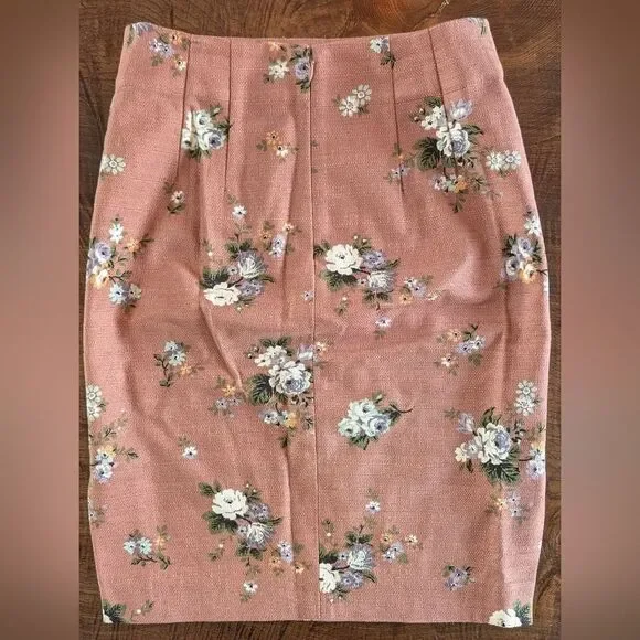 Loft Size 0 Floral Pencil Skirt - Picture 5 of 8
